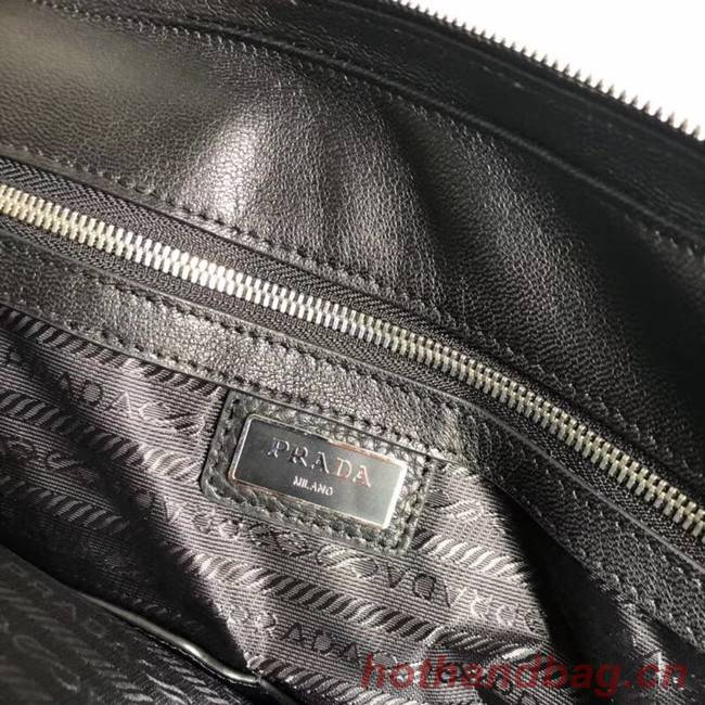 Prada Leather Briefcase 2VE368 black