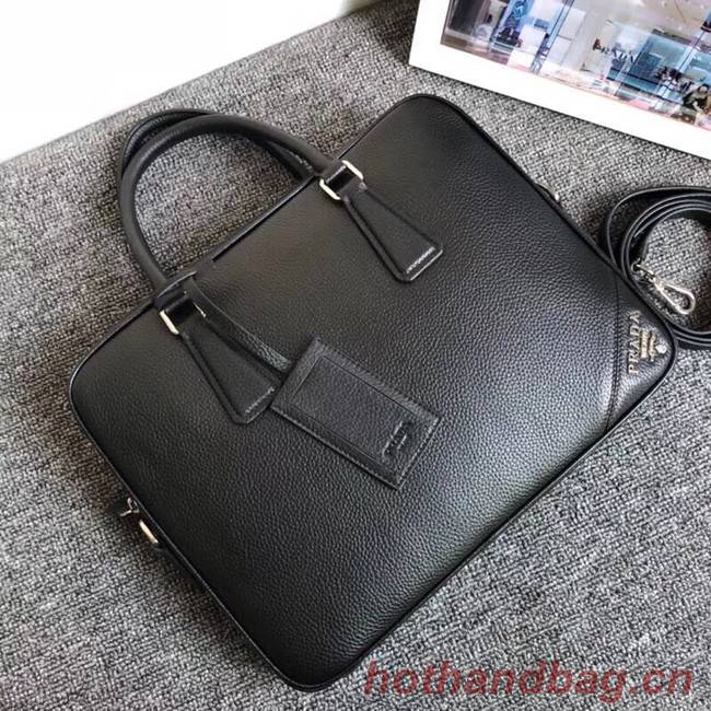 Prada Leather Briefcase 2VE368 black