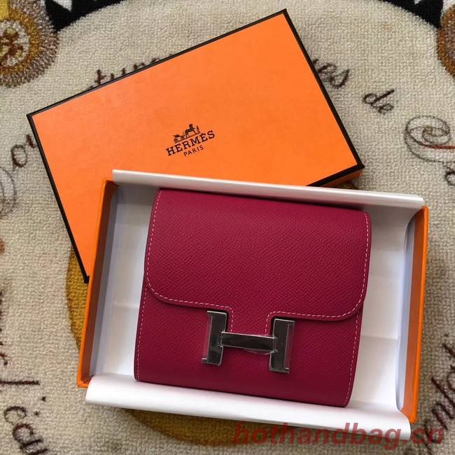 Hermes Constance Wallets espom leather H2297 red