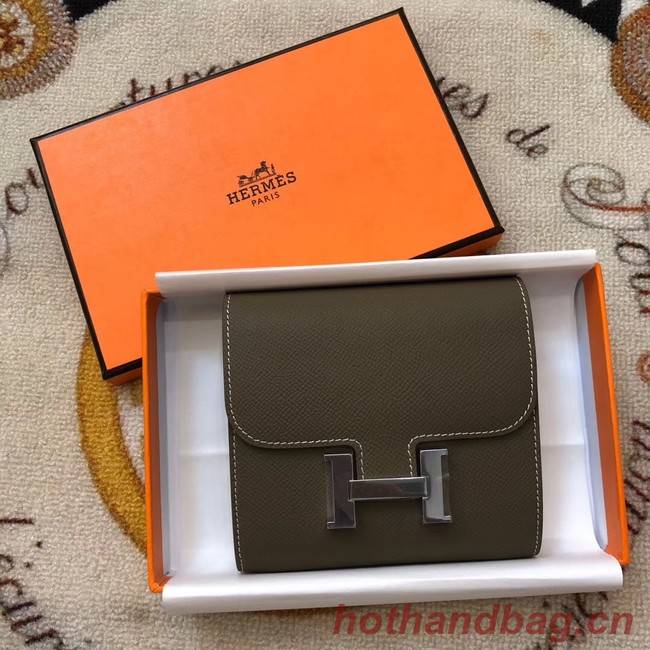 Hermes Constance Wallets espom leather H2297 grey