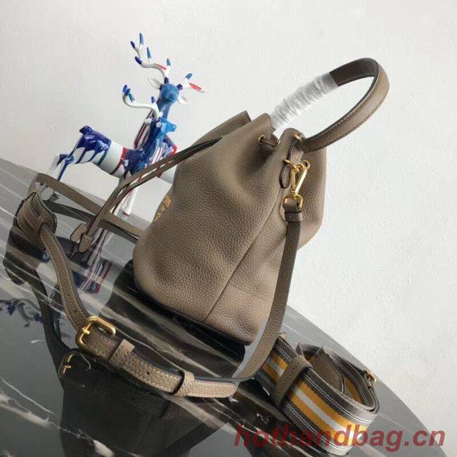 Prada Leather bucket bag 1BE018 Apricot