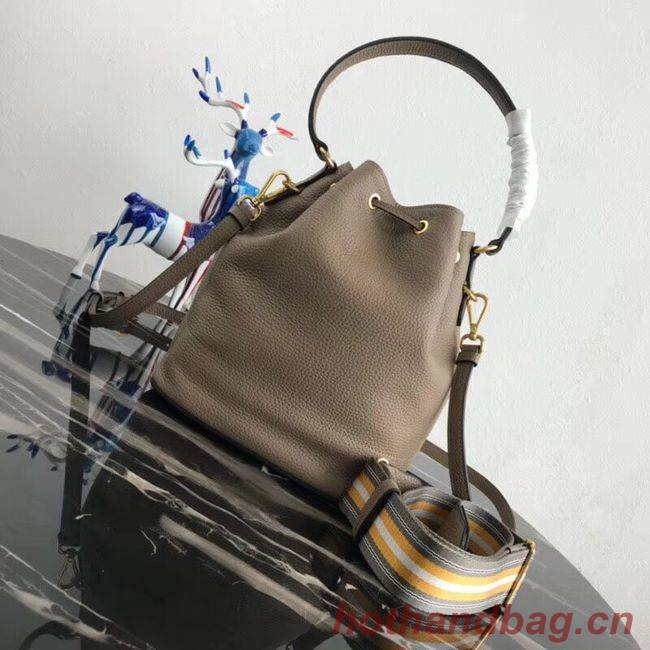 Prada Leather bucket bag 1BE018 Apricot