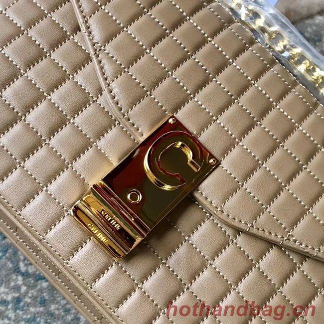 CELINE MEDIUM C BAG IN BICOLOUR QUILTED CALFSKIN CL87253 Camel