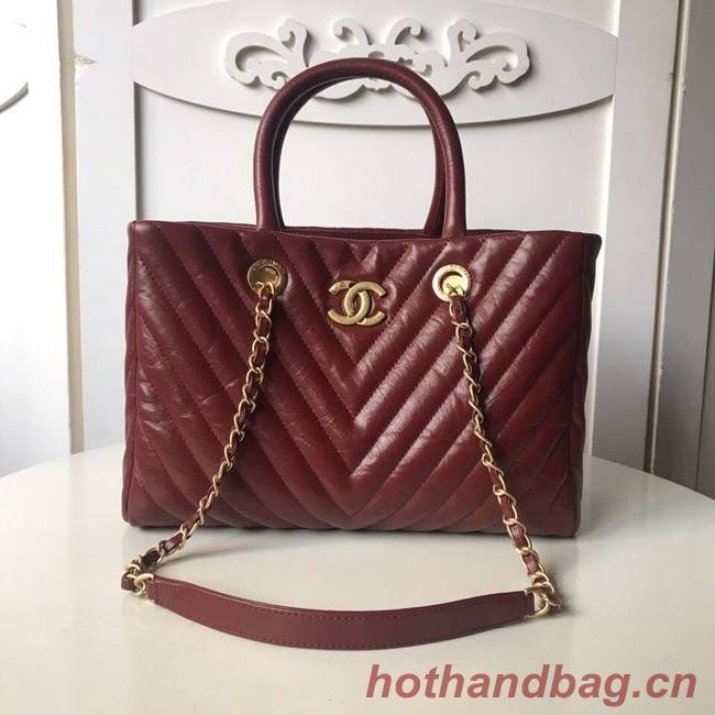 Chanel Original large shopping bag A57974 Burgundy