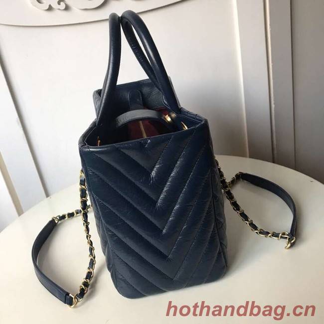 Chanel Original large shopping bag A57974 dark blue