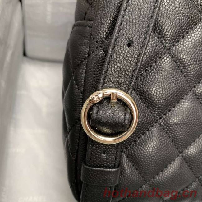 Chanel Grained Calfskin & Gold-Tone Metal backpack AS0003 black