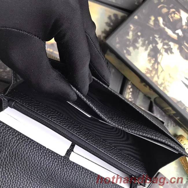 Gucci GG Marmont leather chain wallet 546585 black