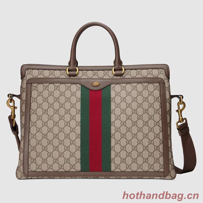 Gucci Ophidia GG briefcase 547970 brown