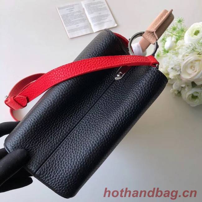 Louis Vuitton CAPUCINES PM M51814 black&pink&red