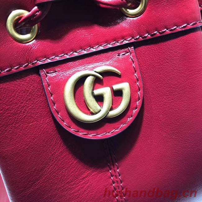 Gucci medium bucket Backpack 550189 red