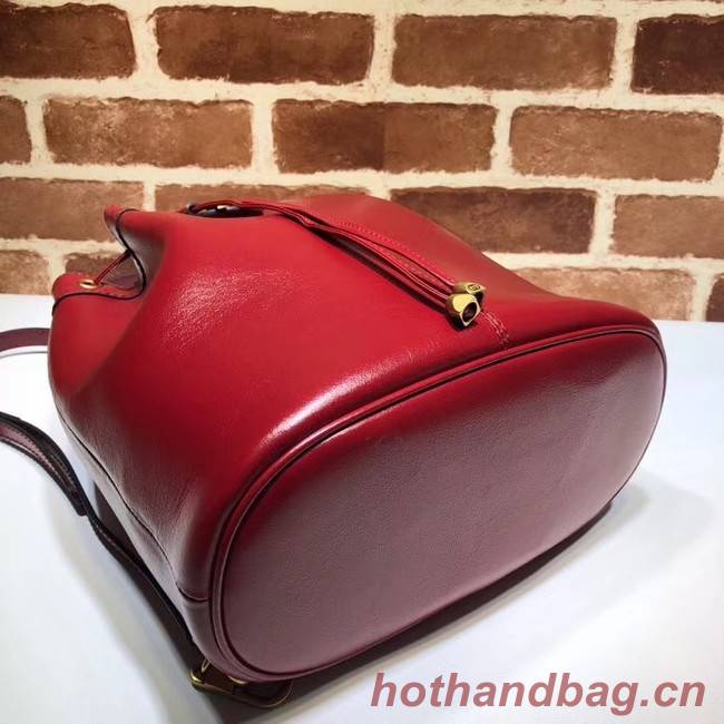 Gucci medium bucket Backpack 550189 red