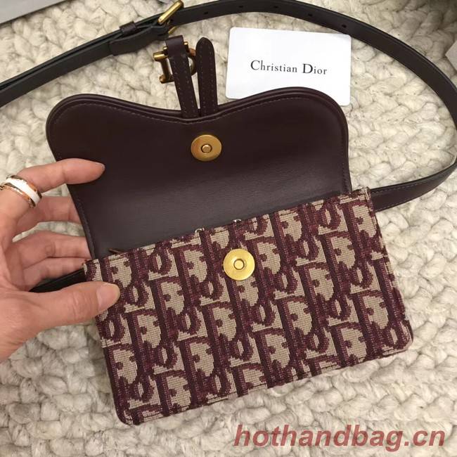 DIOR Oblique Belt Bag D26988 Wine