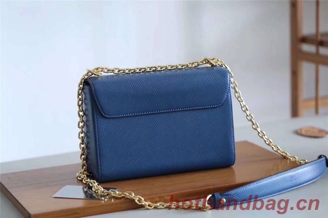 Louis vuitton original epi leather TWIST MM M52870 blue