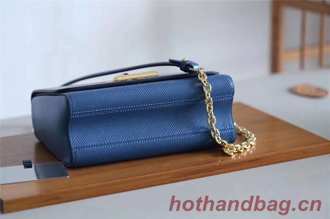 Louis vuitton original epi leather TWIST MM M52870 blue