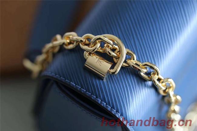 Louis vuitton original epi leather TWIST MM M52870 blue