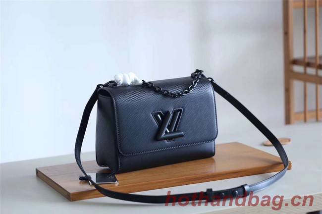 Louis vuitton original epi leather TWIST MM M53236 black