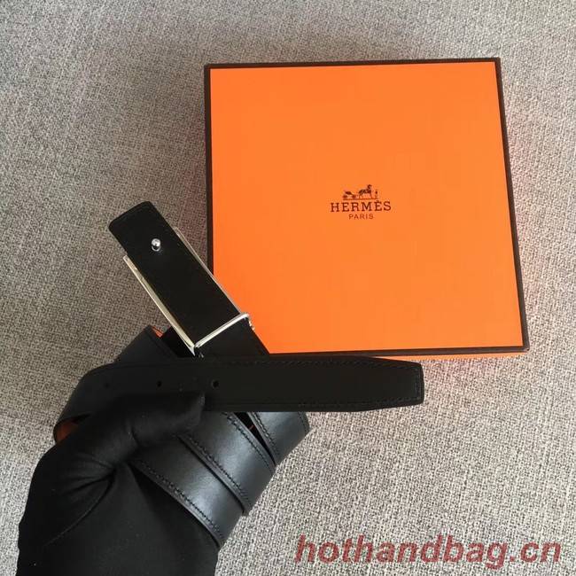 Hermes Collier de Chien belt buckle & Reversible leather strap 24 mm H0521 orange