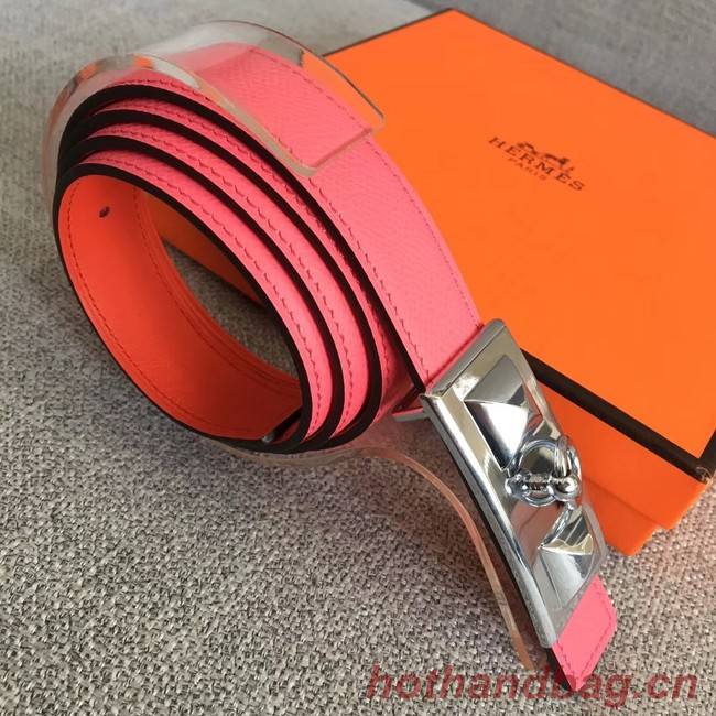 Hermes Collier de Chien belt buckle & Reversible leather strap 24 mm H0521 pink