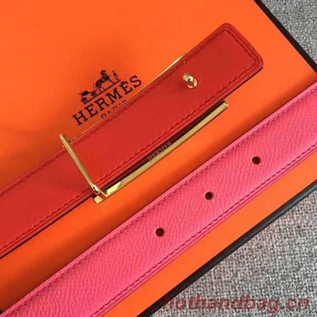 Hermes Collier de Chien belt buckle & Reversible leather strap 24 mm H0521 rose