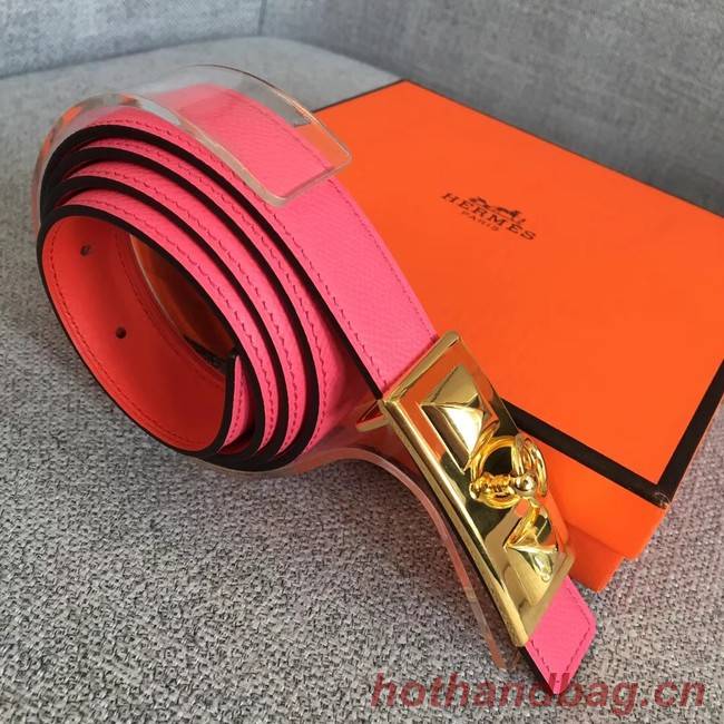 Hermes Collier de Chien belt buckle & Reversible leather strap 24 mm H0521 rose