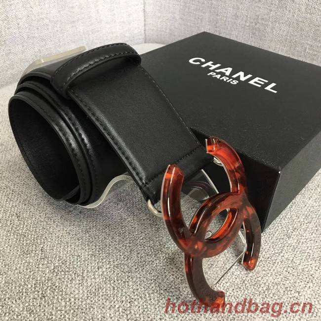 Chanel Wide leather belt with 53 mm CC4266 black