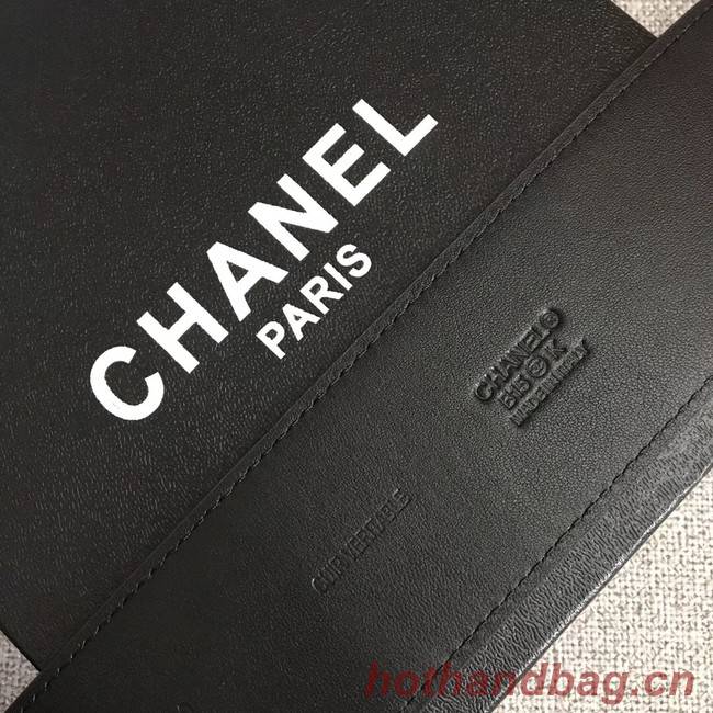 Chanel Wide leather belt with 53 mm CC4266 black