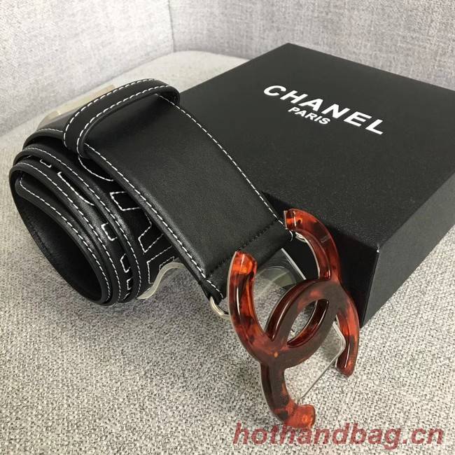 Chanel Wide leather belt with 53 mm CC4268 black