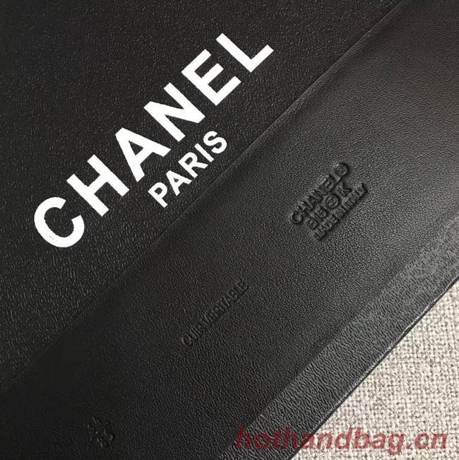 Chanel Wide leather belt with 53 mm CC4270 black