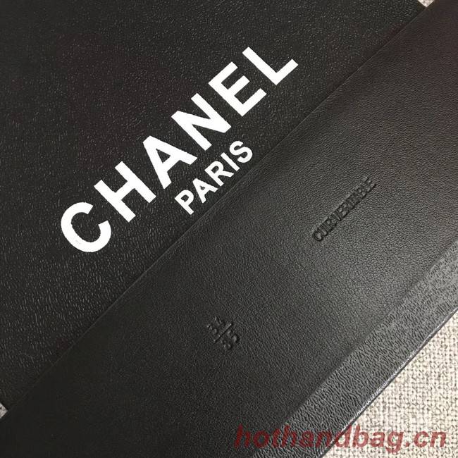 Chanel Wide leather belt with 53 mm CC4271 black