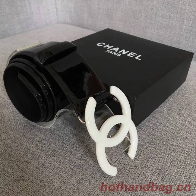 Chanel Wide leather belt with 53 mm CC4272 black	