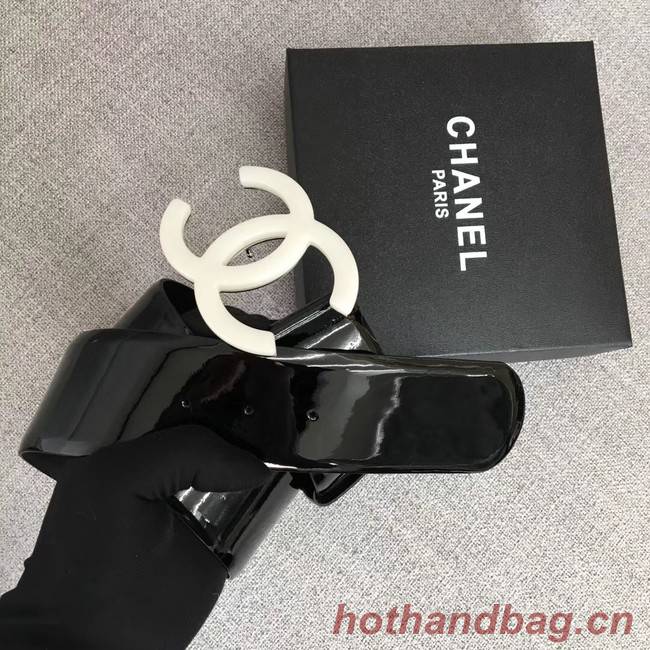 Chanel Wide leather belt with 53 mm CC4272 black	