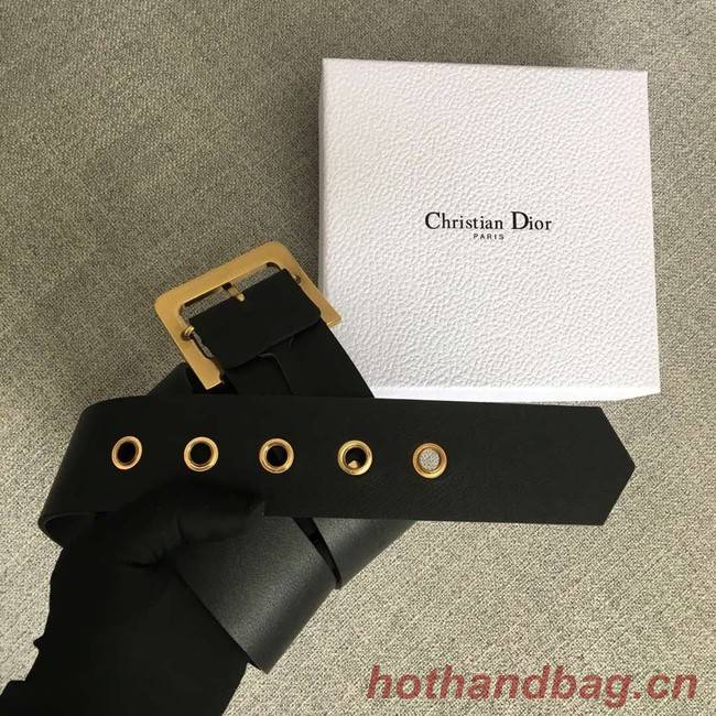 Dior Wide leather belt with 50 mm D4261 black