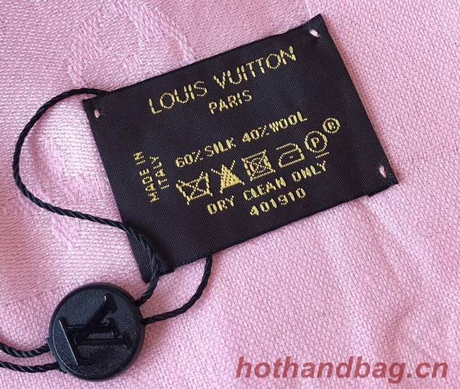 Louis Vuitton MONACO SQUARE Monogram flower pattern silk M71150 Rose Ballerine Pink