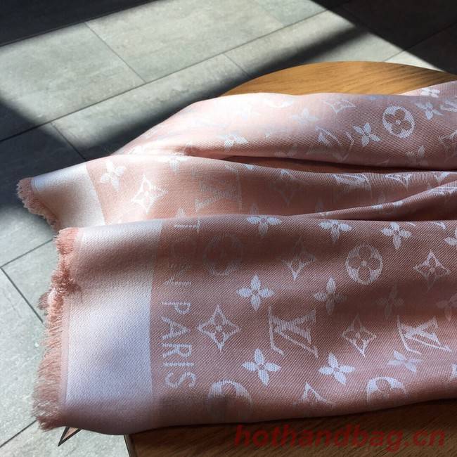 Louis Vuitton MONACO SQUARE Monogram flower pattern silk M71151 light pink