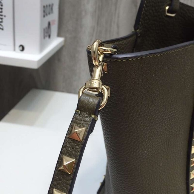 VALENTINO Rockstud large tote 0973 Khaki