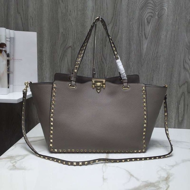 VALENTINO Rockstud large tote 0973 grey