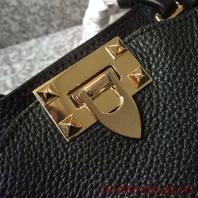 VALENTINO Rockstud medium tote 0972 black