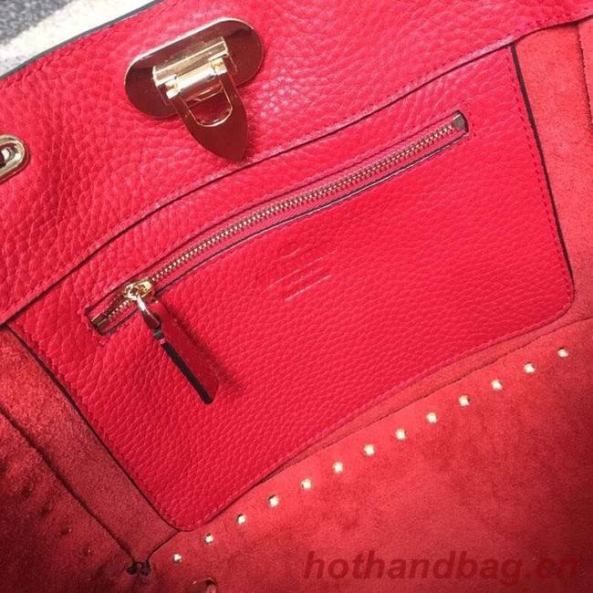 VALENTINO Rockstud medium tote 0972 red