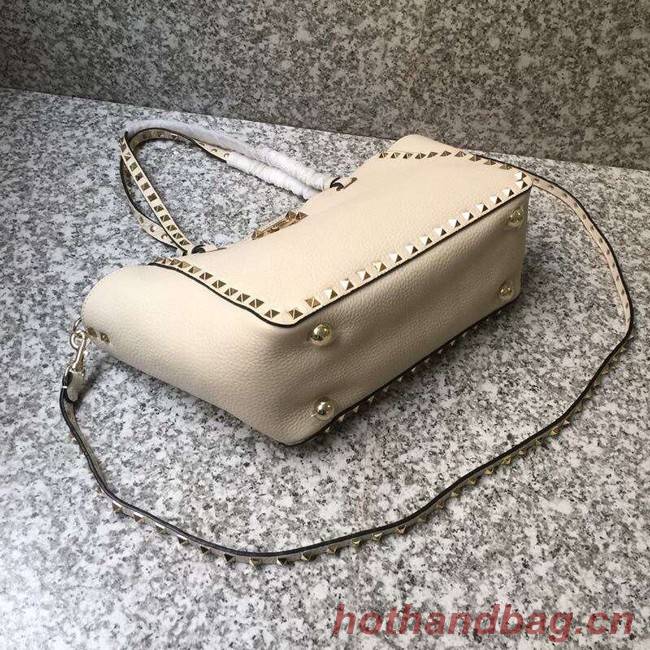 VALENTINO Rockstud medium tote 0972 white