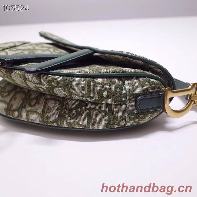 Dior SADDLE BAG CANVAS M0446 green