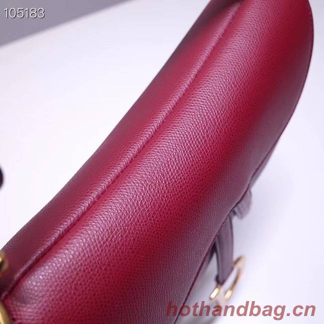 Dior SADDLE-TAS VAN KALFSLEER M0446CW Wine