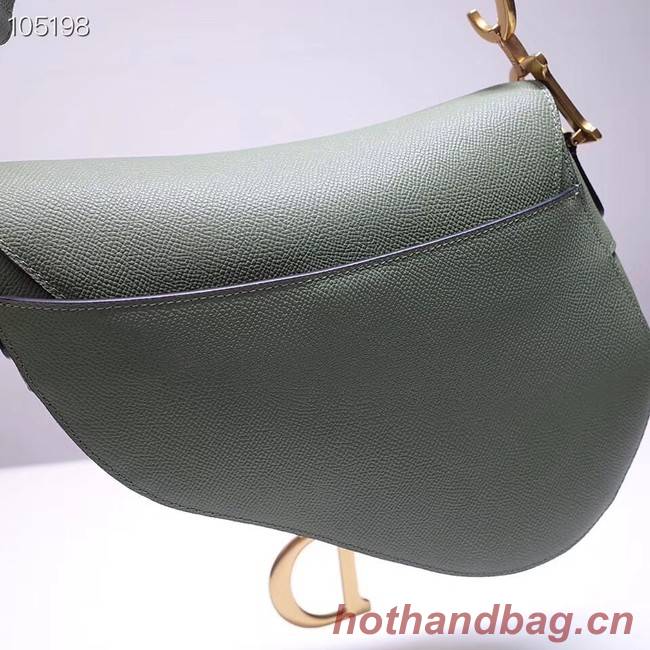 Dior SADDLE-TAS VAN KALFSLEER M0446CW green