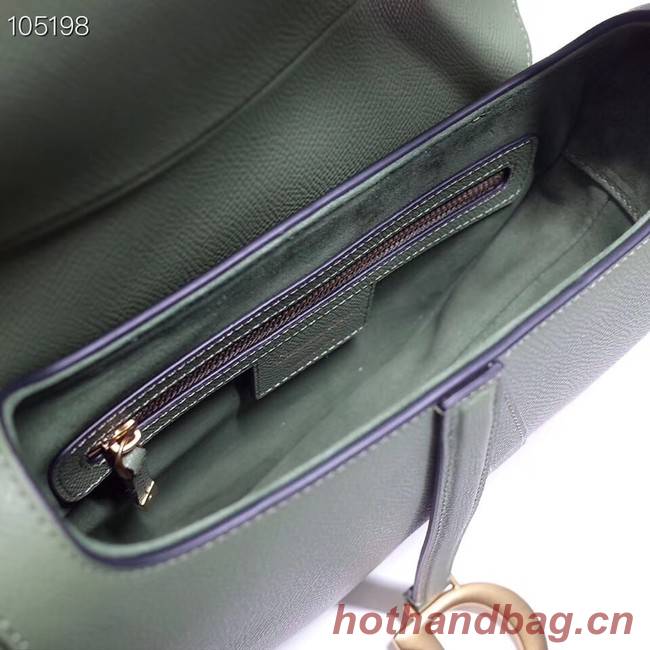 Dior SADDLE-TAS VAN KALFSLEER M0446CW green