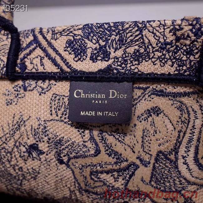 DIOR BOOK TOTE BAG TOILE DE JOUY M1286ZT blue