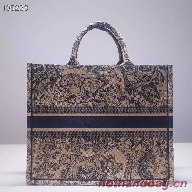 DIOR BOOK TOTE BAG TOILE DE JOUY M1286ZT green