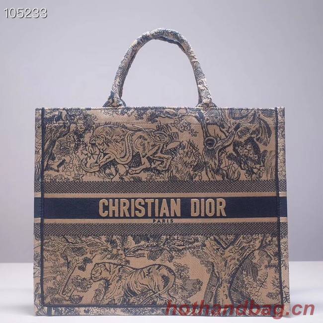 DIOR BOOK TOTE BAG TOILE DE JOUY M1286ZT green