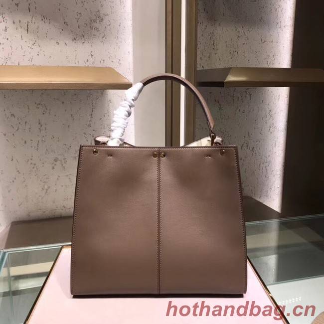 Fendi PEEKABOO X-LITE Brown leather bag 8BN304A