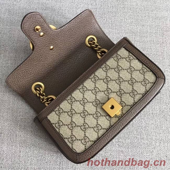 Gucci Ophidia GG Supreme small shoulder bag 446744 brown