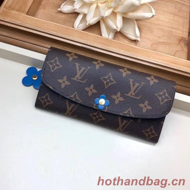 Louis Vuitton EMILIE WALLET M63895 Bleu Jean Blue