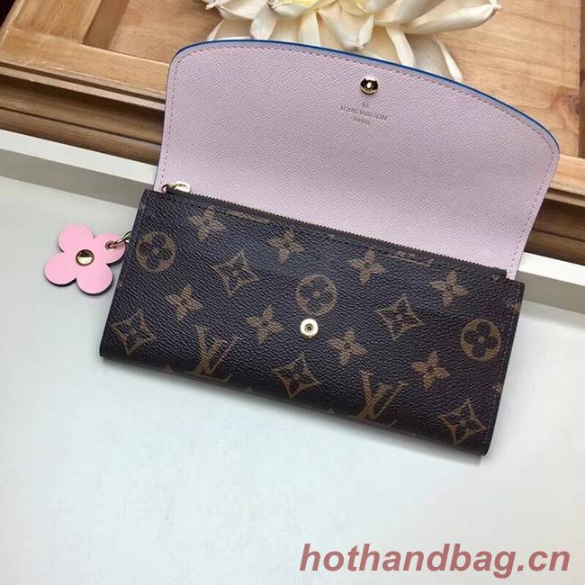 Louis Vuitton EMILIE WALLET M63895 Bleu Jean Blue